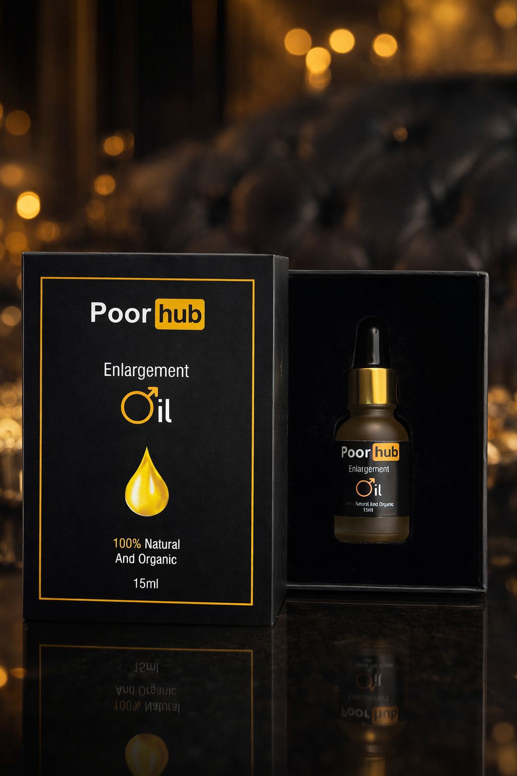 Premium Enlargement Oil – 100% Natural & Organic Men’s Oil (15ml)