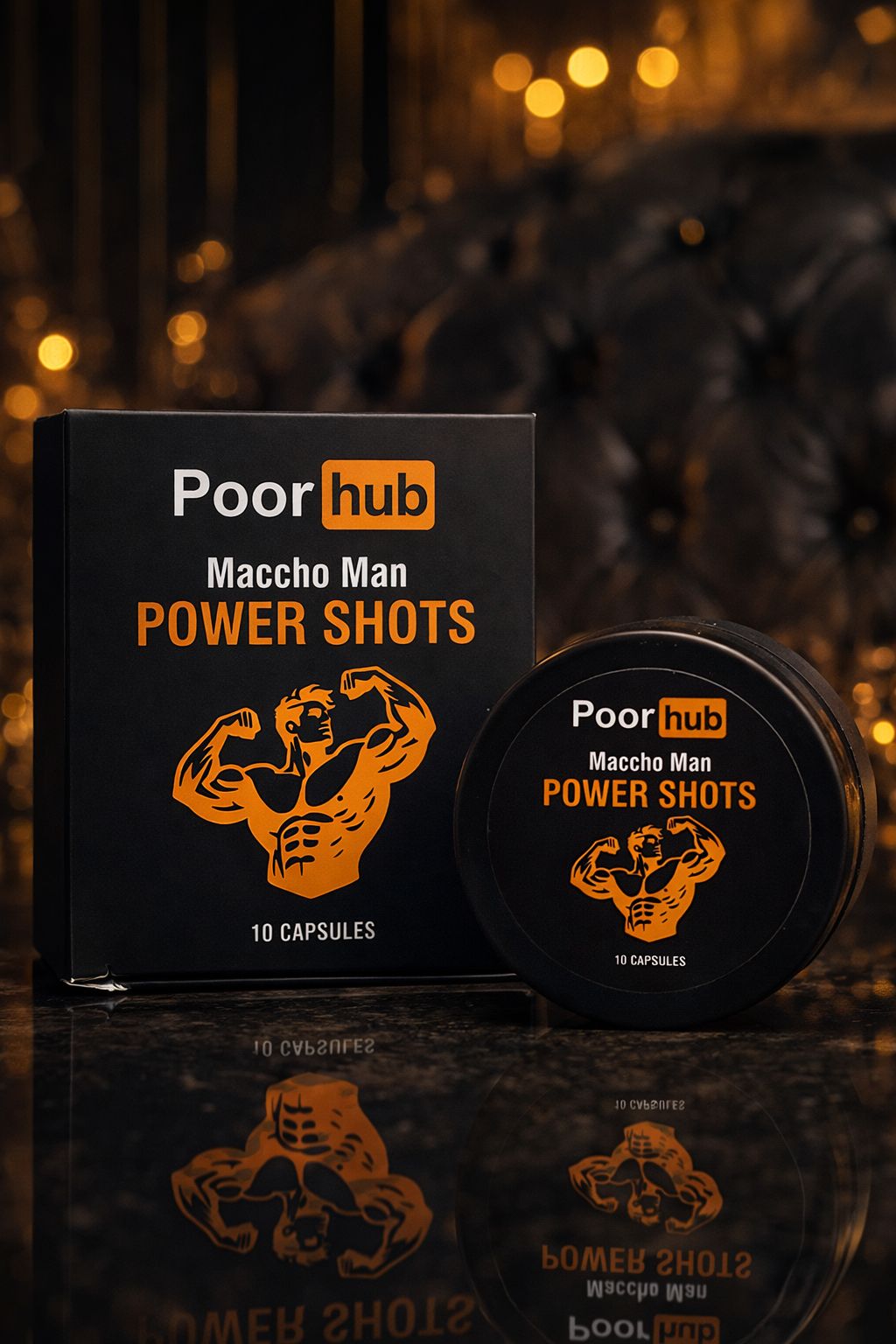 Maccho Man Capsules Power Shots – Ultra-Performance Energy & Stamina Booster (10 Capsules)
